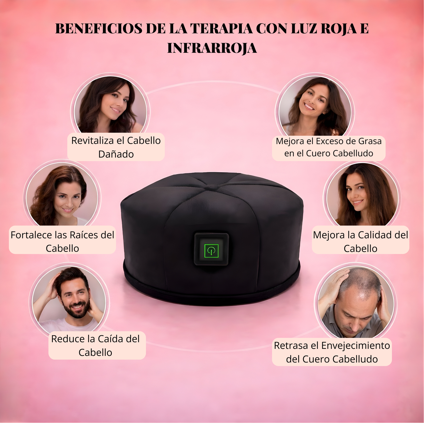 LED hair therapy cap