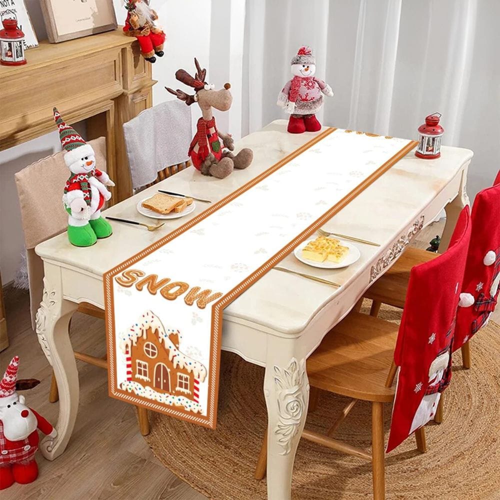 Chemin de Table Blanc Noel 35x180cm / Snow