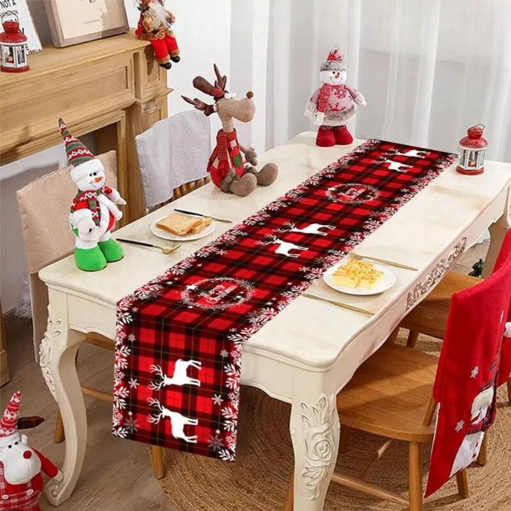 Chemin de Table Ecossais Noel 35x180cm / Hivernal