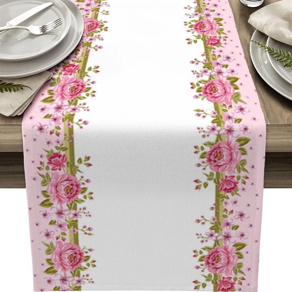 Chemin de Table Fleurs Mariage 150x33cm / Fleurway