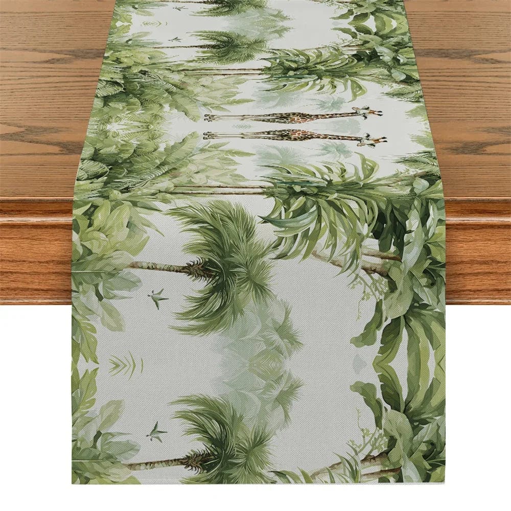 Chemin de Table Jungle 120x33cm / Verde