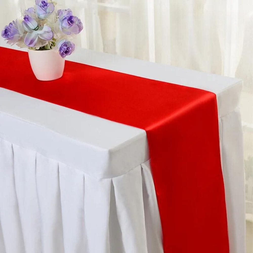 Chemin de Table Mariage Rouge 30x275cm / Rouge