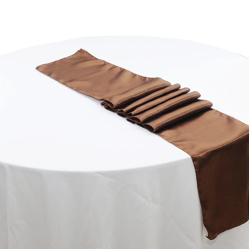 Chemin de Table Marron 30x275cm / Chocolat