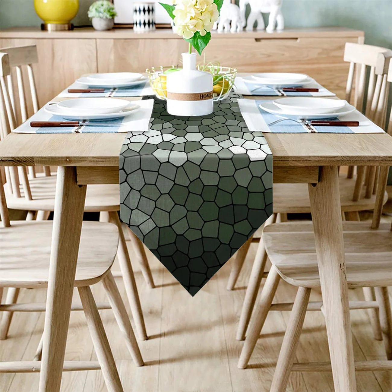 Chemin de Table Moderne Gris