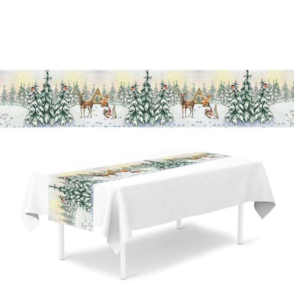 Chemin de Table Noel Sapin 180 x 35 cm / Sapin Noel