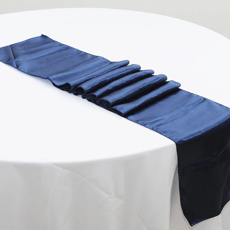 Chemin de Table Ronde 30x275cm / Navy Bleu