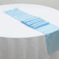 Chemin de Table Ronde Mariage 30x275cm / Sky Bleu