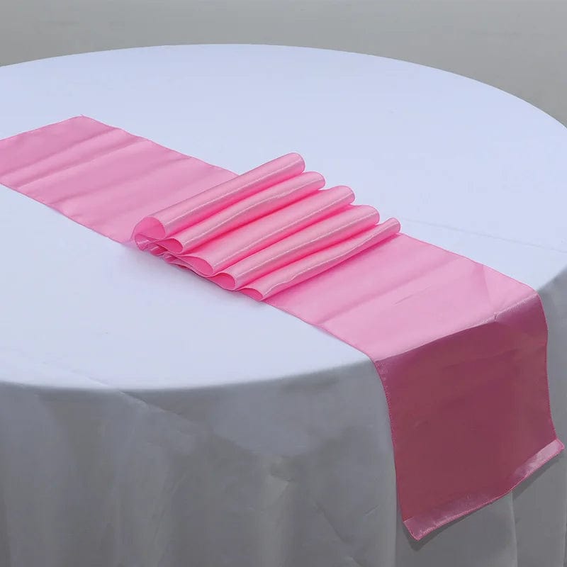 Chemin de Table Ronde Mariage 30x275cm / Rose