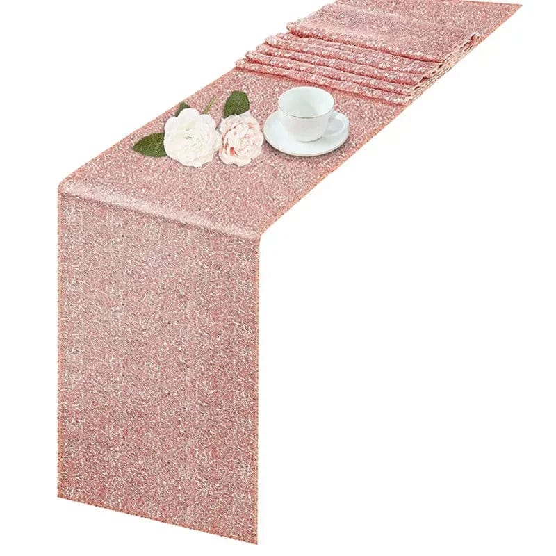 Chemin de Table Rose Gold Pailleté 30x180cm / Rose Gold