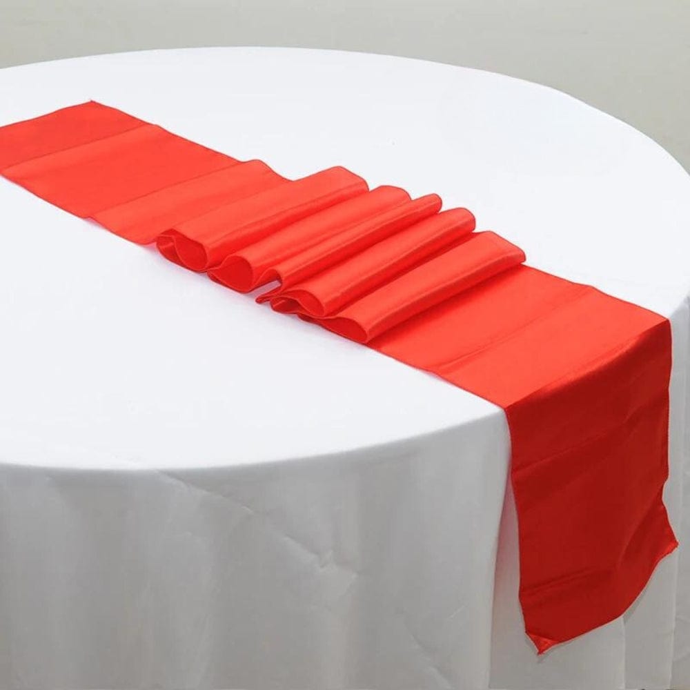 Chemin de Table Satin Rouge 30x275cm / Rouge