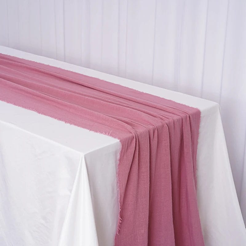 Chemin de Table Tissu 65x200cm / Rose