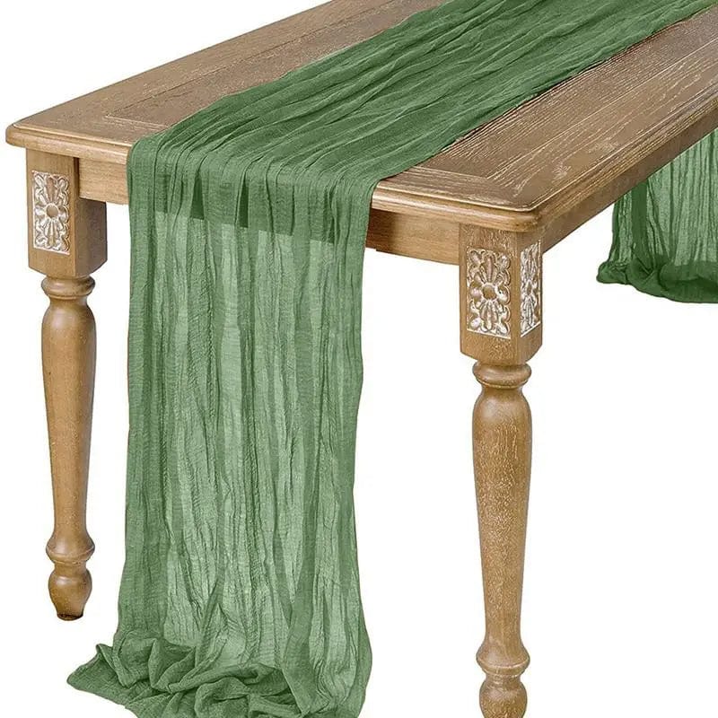 Chemin de Table Tissu Vert 90x340cm / Vert