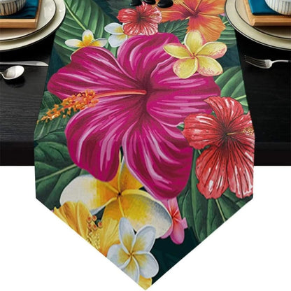 Chemin de Table Tropical 150x33cm / Flower