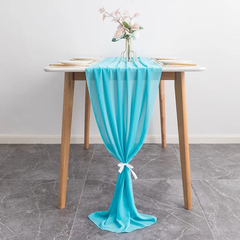 Chemin de Table Turquoise 70x300cm / Bleu Ciel