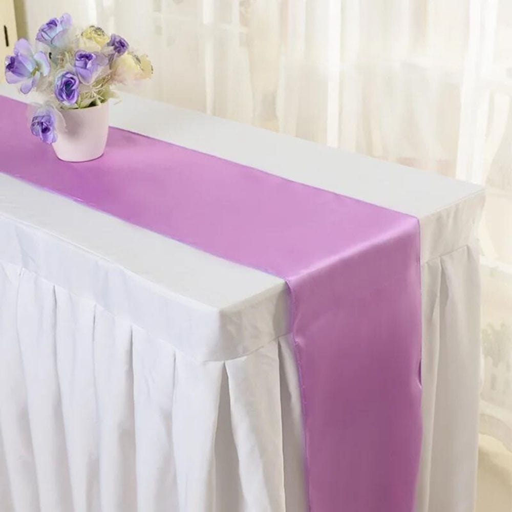 Chemin de Table Violet Mariage 30x275cm / Rose/Violet