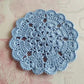 Dessous de Verre au Crochet 11 cm / Set de 1 / Bleu