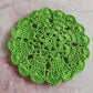 Dessous de Verre au Crochet 11 cm / Set de 1 / Vert