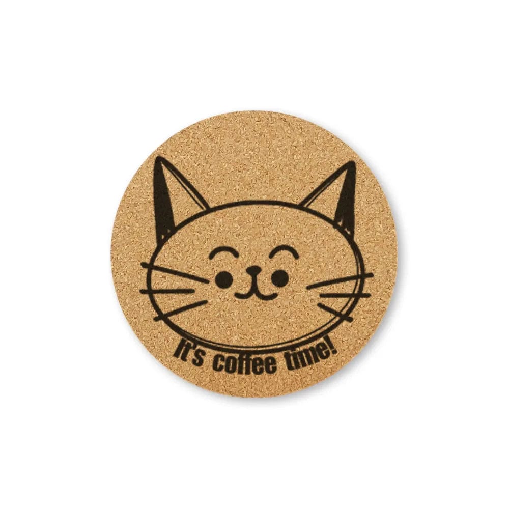 Dessous de Verre Chat 10 cm / CorkWhiskers