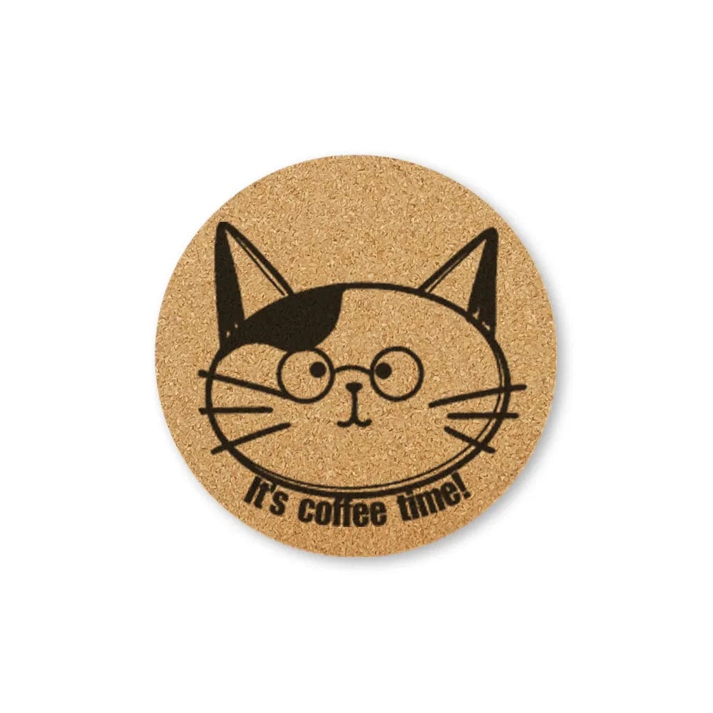 Dessous de Verre Chat 10 cm / CorkyCats