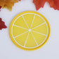 Dessous de Verre Fruit 9 cm / Citron Jaune