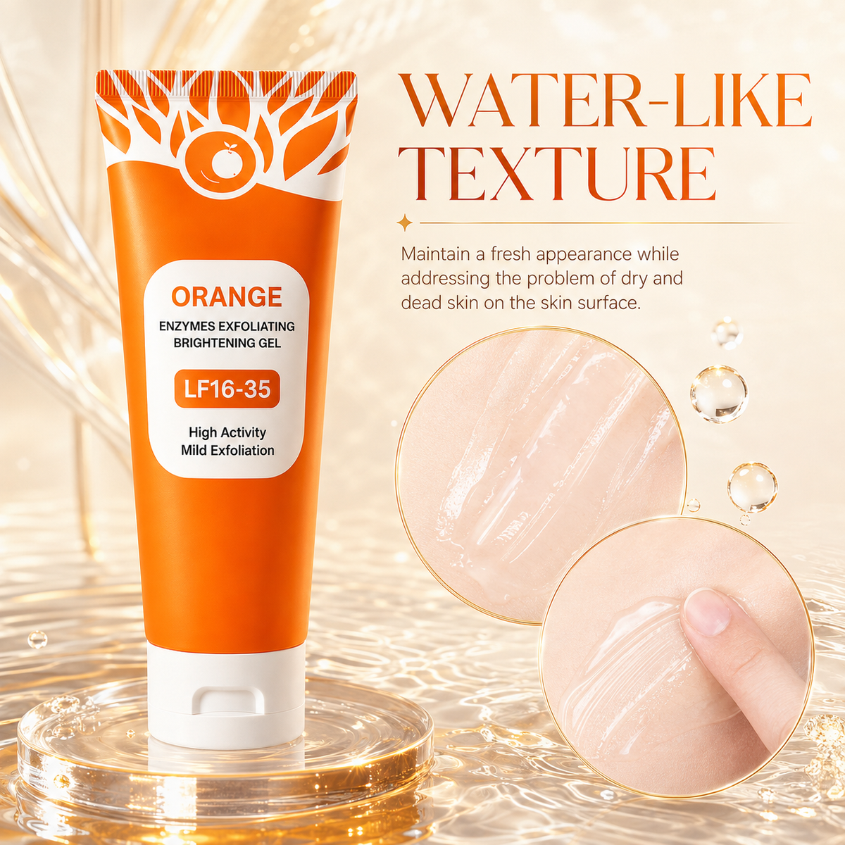 Orange Enzyme Exfoliating Gel for Face & Body