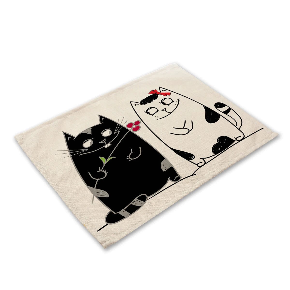 Napperon Chat 42 x 32 cm / Pattes de Velours