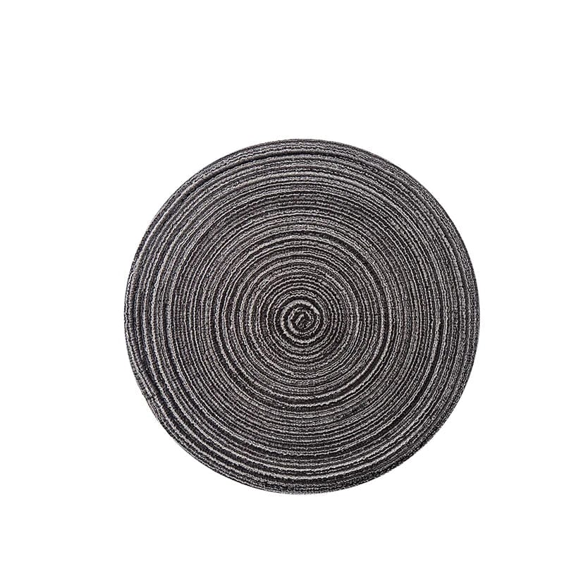 Petit Set de Table Rond 11 cm / Set de 6 / Gris