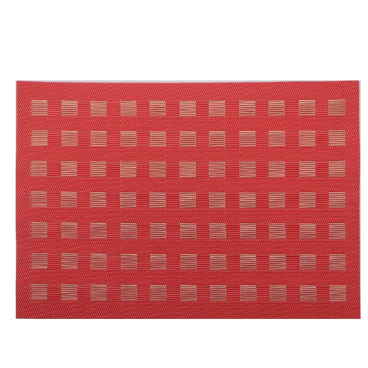 Set de Table Carreaux 45 x 30 cm / 6 pcs / Carreau Rouge