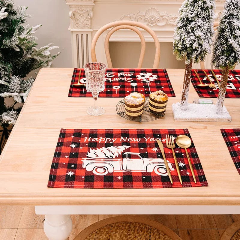 Set de Table de Noël en Tissu