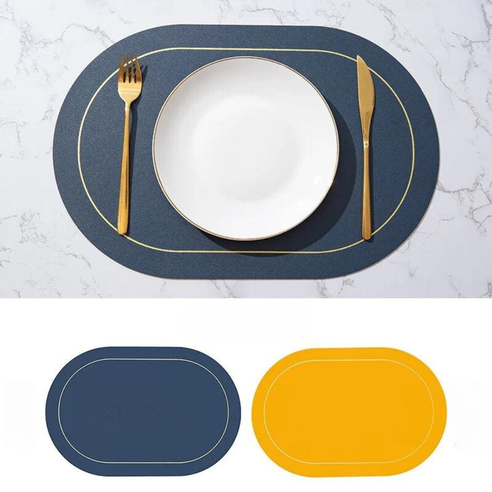 Set de Table Design Luxe 30x45cm / 2 PCS / Bleu | Jaune