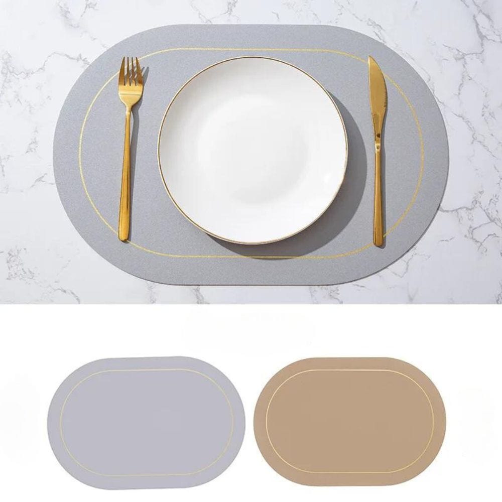 Set de Table Design Luxe 30x45cm / 2 PCS / Gris | Khaki