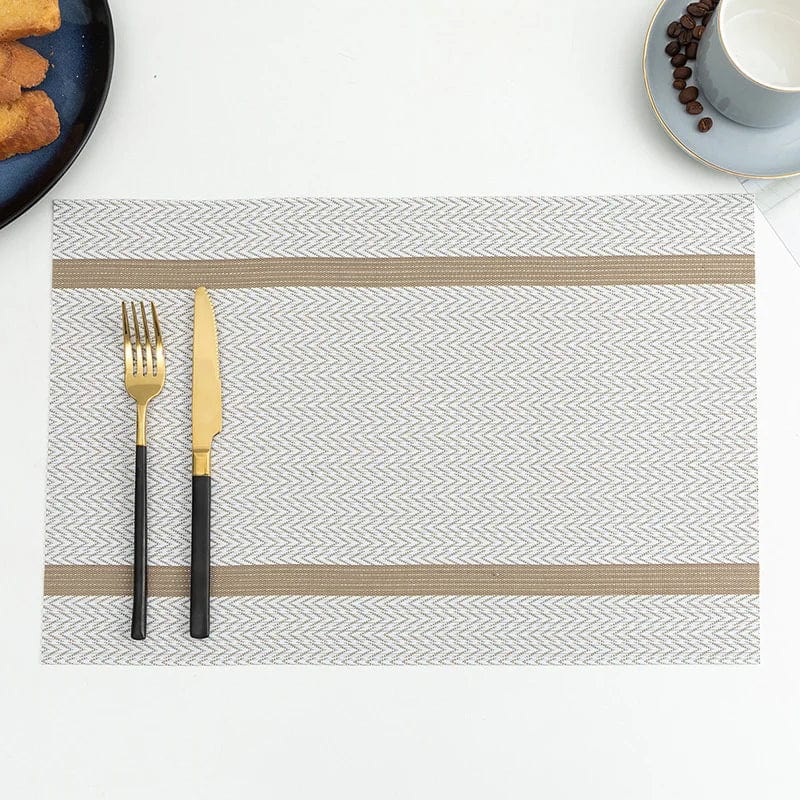 Set de Table Design Plastique 30x45cm / Set de 2 / Blanc