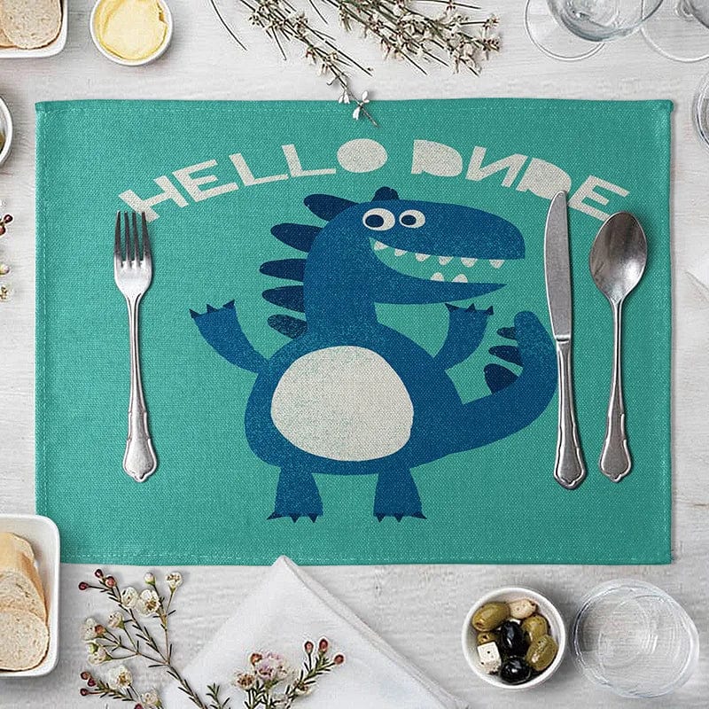 Set de Table Dinosaure 42x32cm / GreyDino