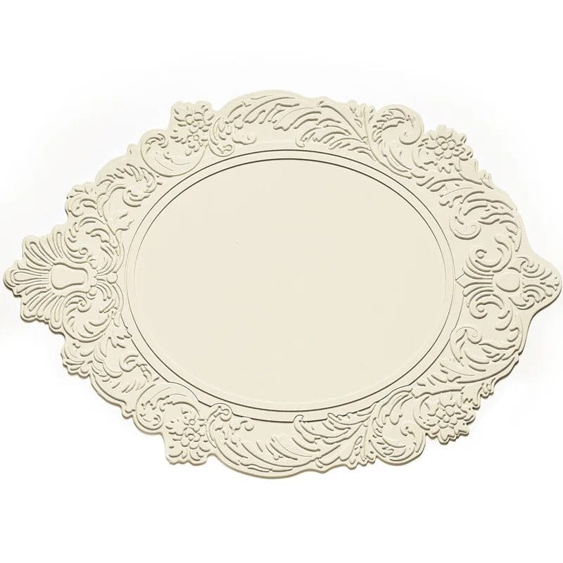 Set de Table Forme Originale Blanc / 44x30cm