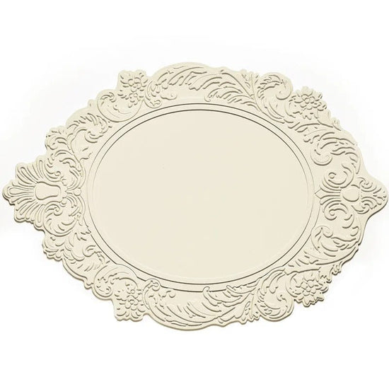 Set de Table Forme Originale Blanc / 44x30cm