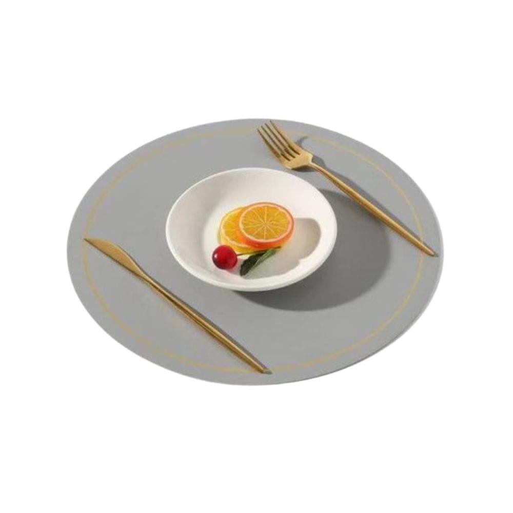 Set de Table Gris Rond 33 cm / Gris