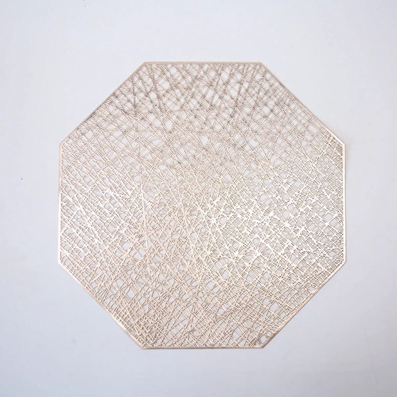 Set de Table Hexagonal 24 cm / Gold