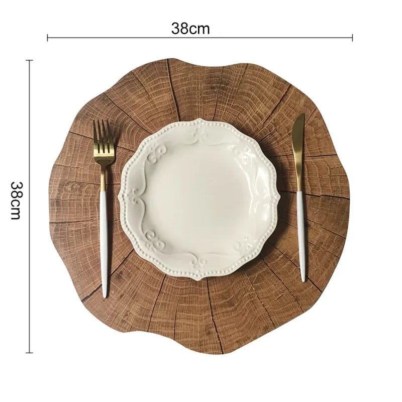 Set de Table Imitation Bois 38 cm / Bois