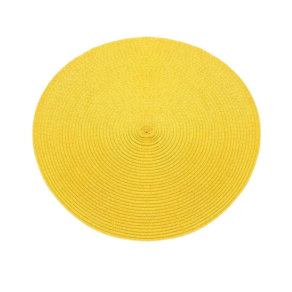 Set de Table Jaune Rond 38 cm / Jaune