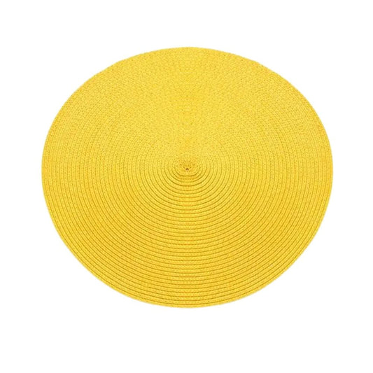 Set de Table Jaune Rond 38 cm / Jaune