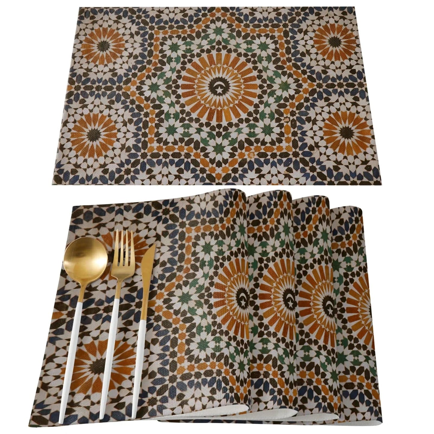 Set de Table Marocain 33 x 48 cm / Set de 4 / Nuits de Tanger