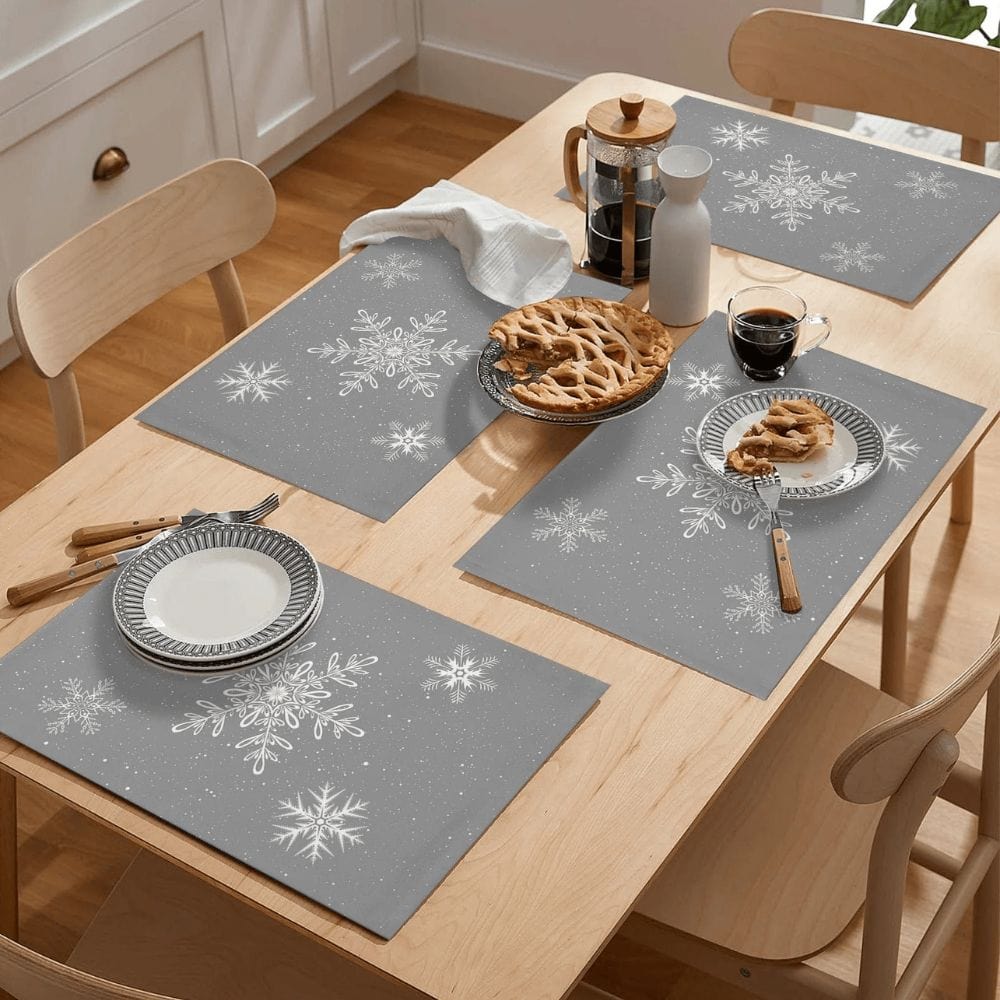 Set de Table Noël Argent