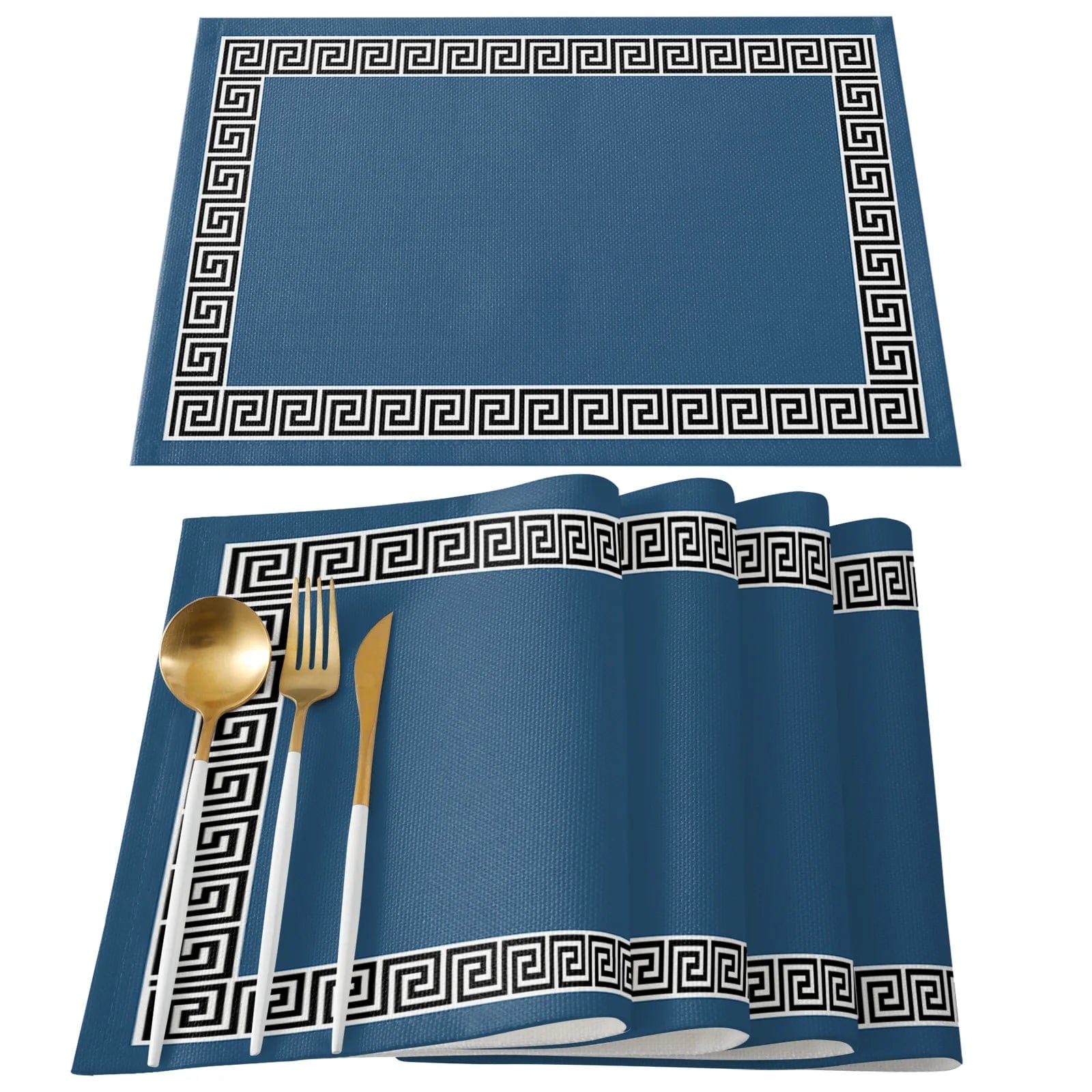 Set de Table Noel Bleu 32 x 42 cm / Set de 4 / Bleu