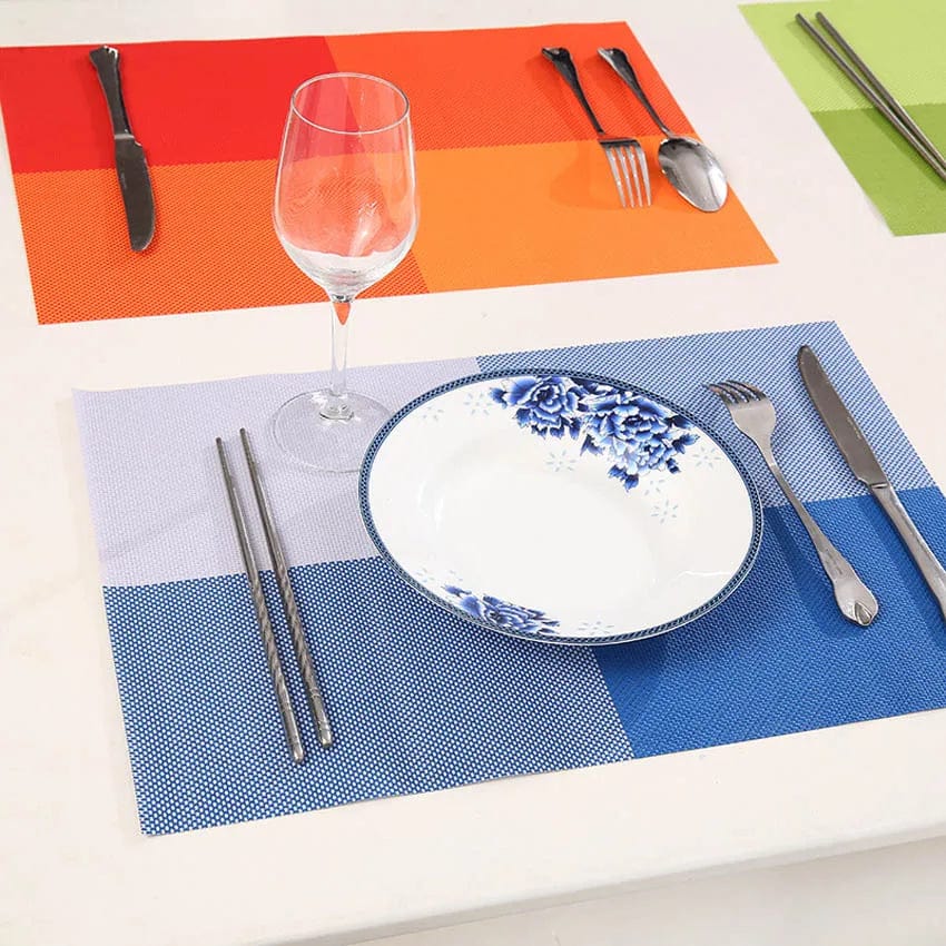 Set de Table Orange PVC 30x45cm / Set de 4 / Orange