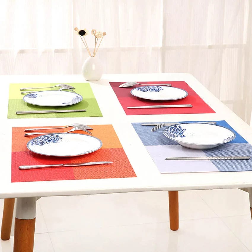 Set de Table Orange PVC 30x45cm / Set de 4 / Orange