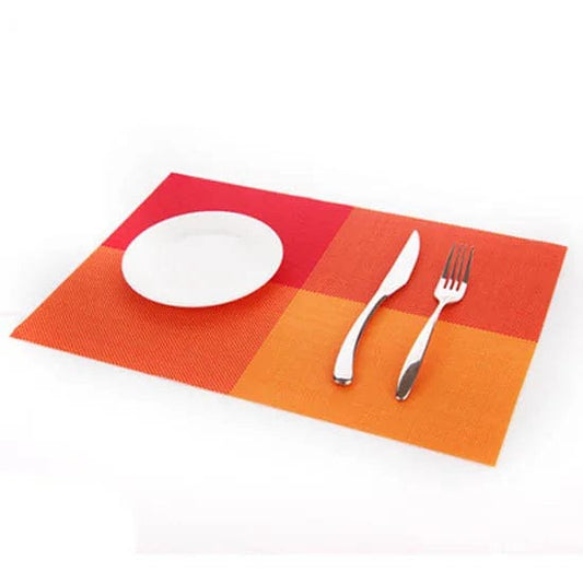 Set de Table Orange PVC 30x45cm / Set de 4 / Orange