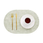 Set de Table Ovale Design 43x30cm / Vert