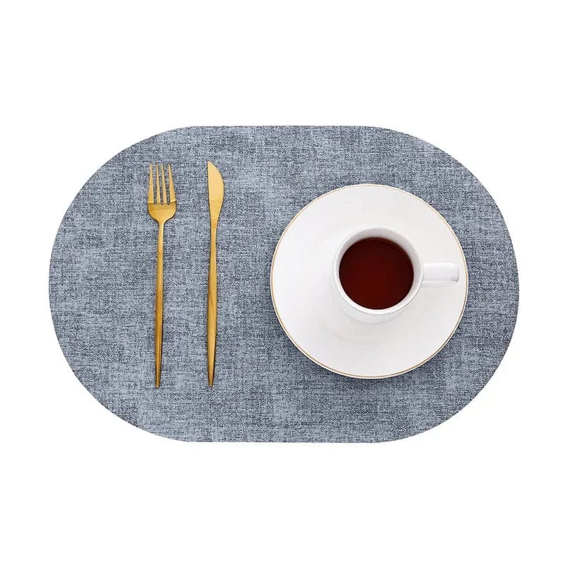 Set de Table Ovale Design 43x30cm / Bleu