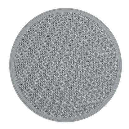 Set de Table Plastique Rond 29.5 cm / Gris