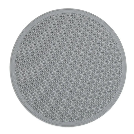 Set de Table Plastique Rond 29.5 cm / Gris